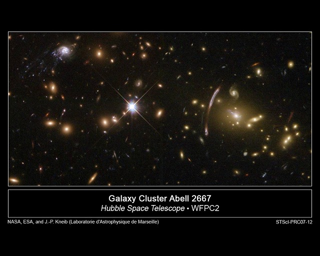  A[ NASA, ESA, and J. -P. Kneib (Laboratorie d'Astrophysique de Marseille)]